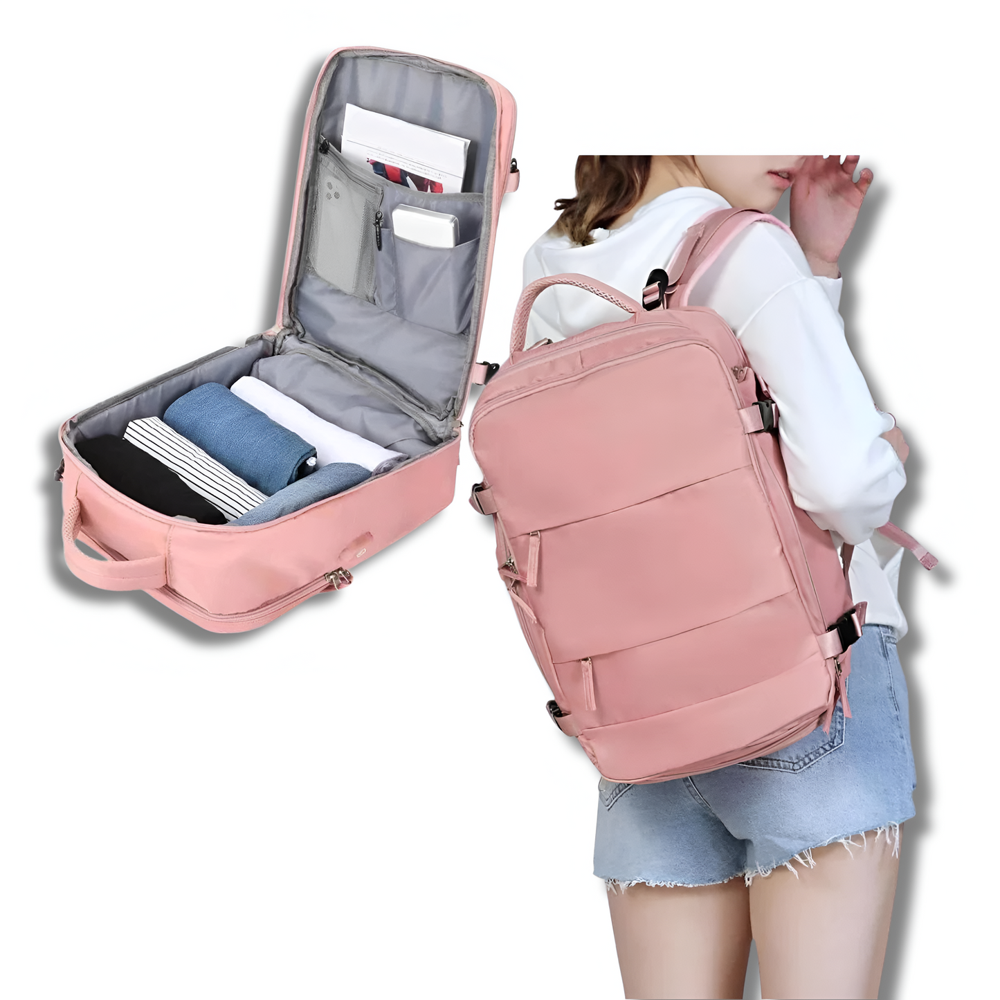 Sac de voyage pratique avec prise USB intégrée