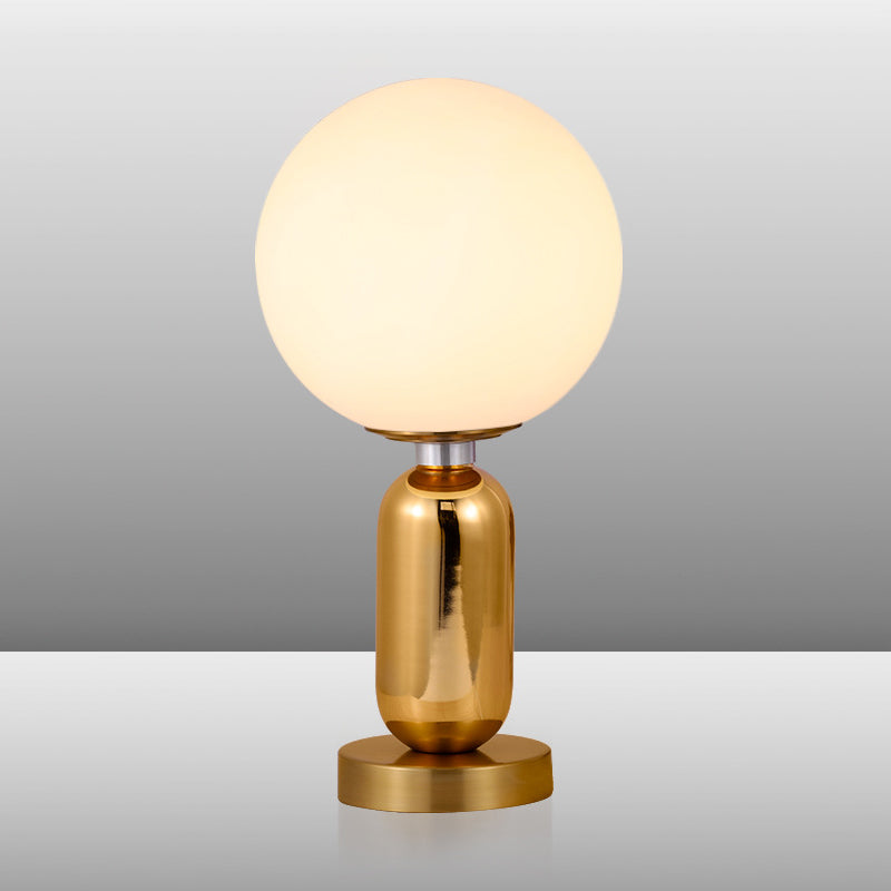 Lampe Verre Élégante Boule Dorée