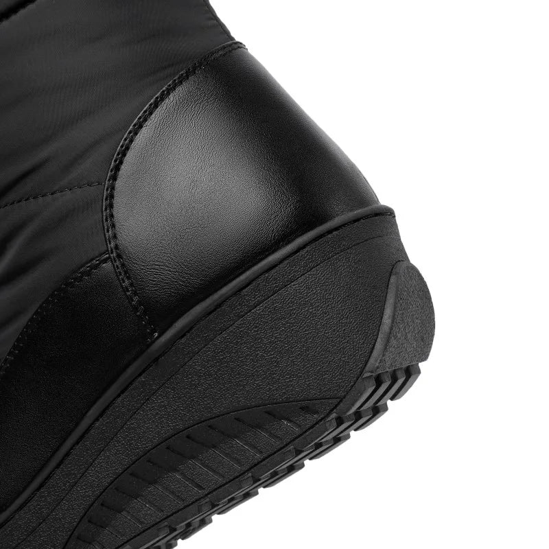 Bottes de neige imperméables à semelle épaisse