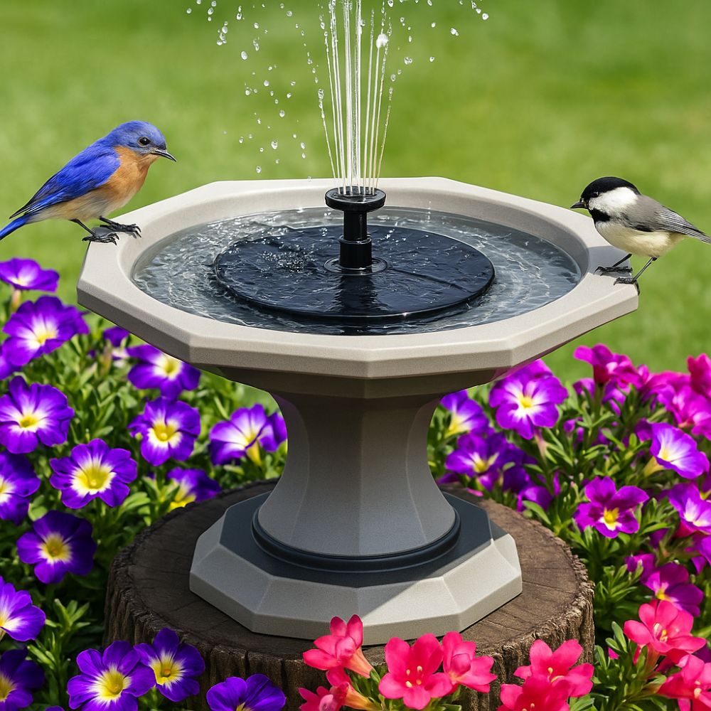 Mini Fontaine Solaire Autonome – Embellit et Dynamise Votre Jardin en un Instant