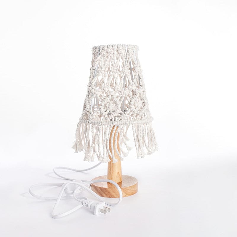 Lampe Décorative en Forme de Cone avec Base Céramique Élégante