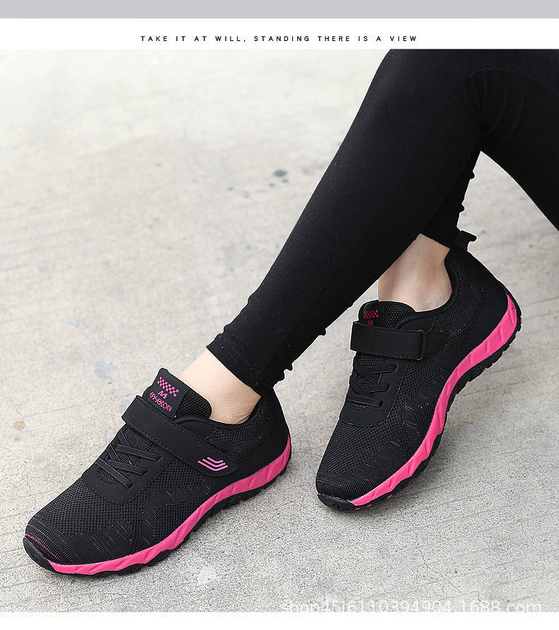 chaussure velcro plate pour femmes