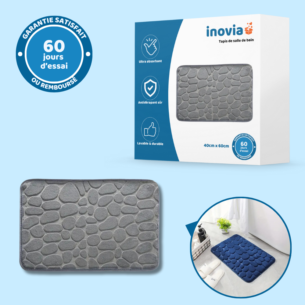 Tapis de salle de bain absorbant & confortable