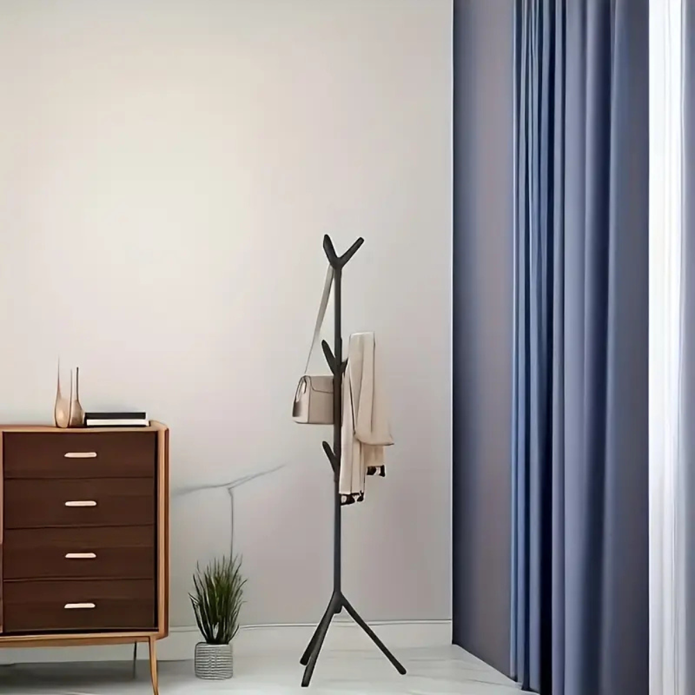 Porte-manteau sur pied moderne réglable – 3 hauteurs, robuste et gain de place pour vêtements, sacs et chapeaux