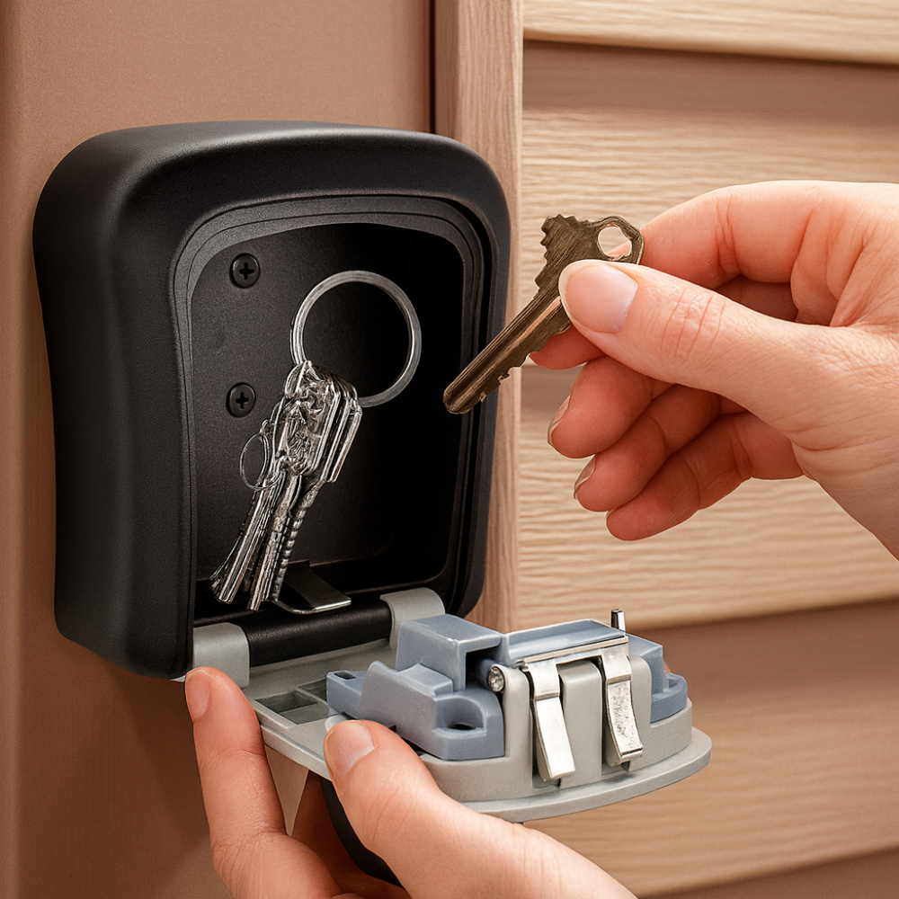KeyLock – Boîte à clés murale extérieure sécurisée avec code à 4 chiffres