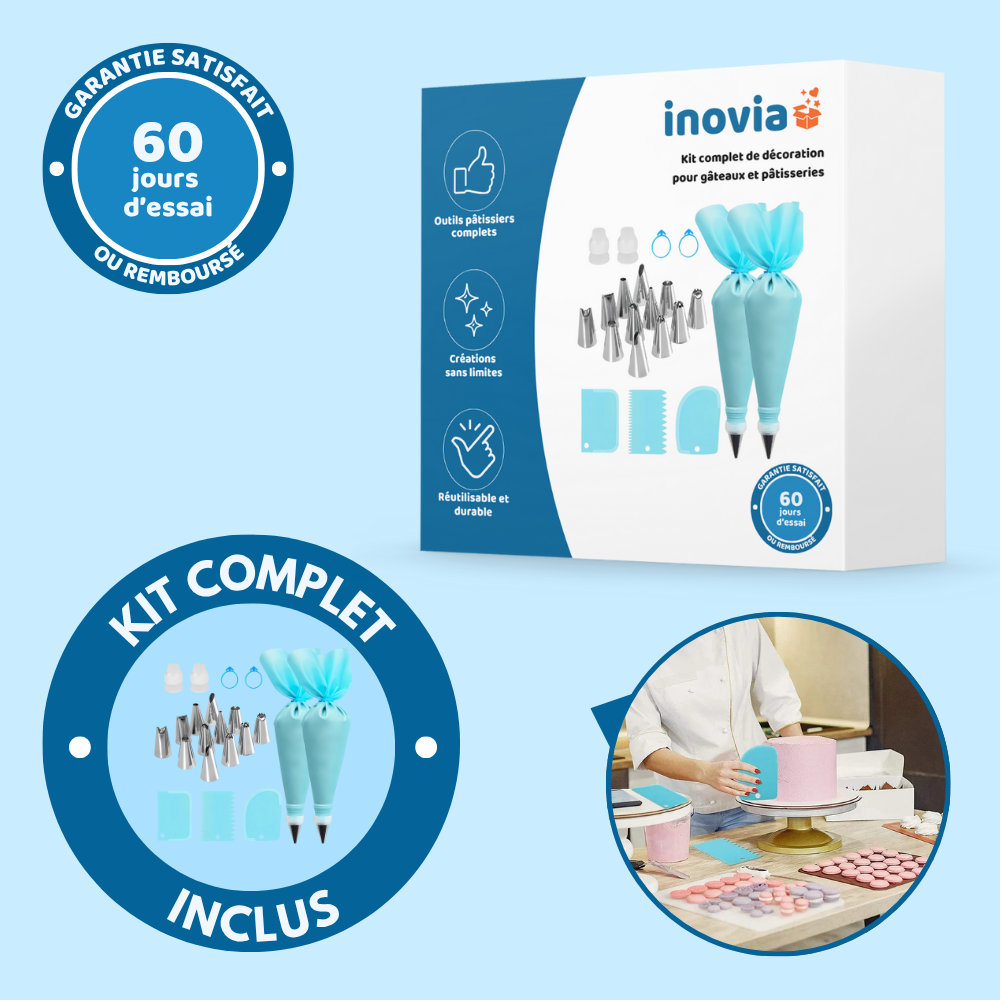 Kit complet de décoration pour gâteaux et pâtisseries