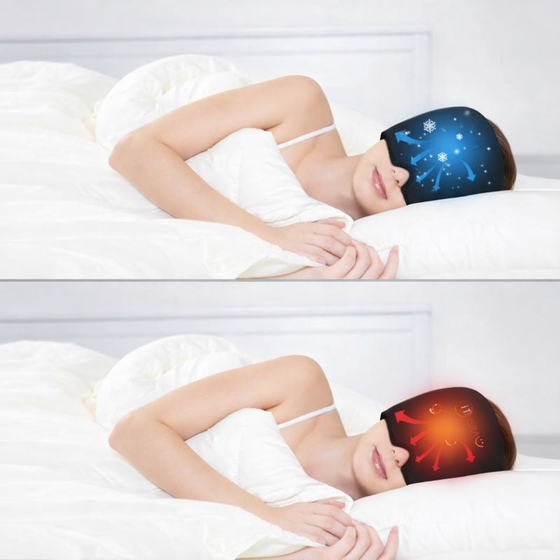 CryoCalm | Masque Migraine Froid Gel Rafraîchissant | Bonnet anti-migraine à thérapie par le froid