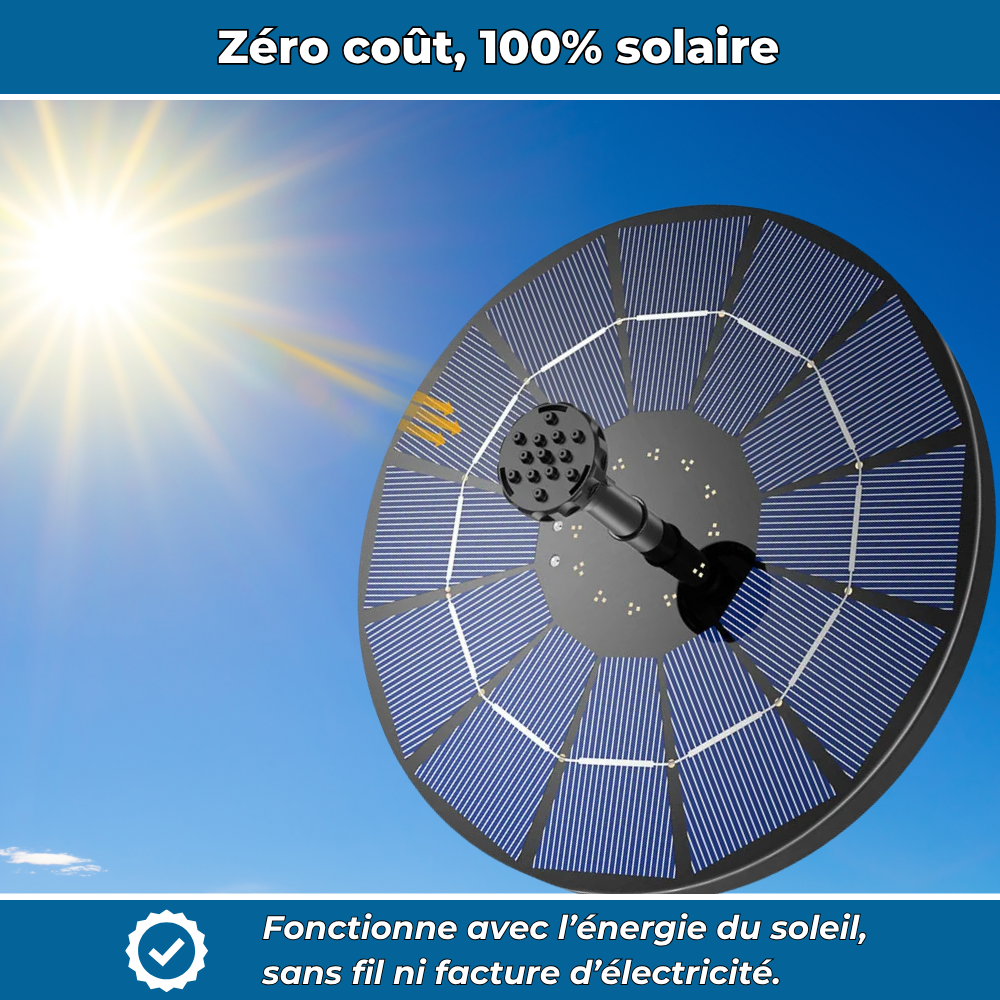 Mini Fontaine Solaire Autonome – Embellit et Dynamise Votre Jardin en un Instant