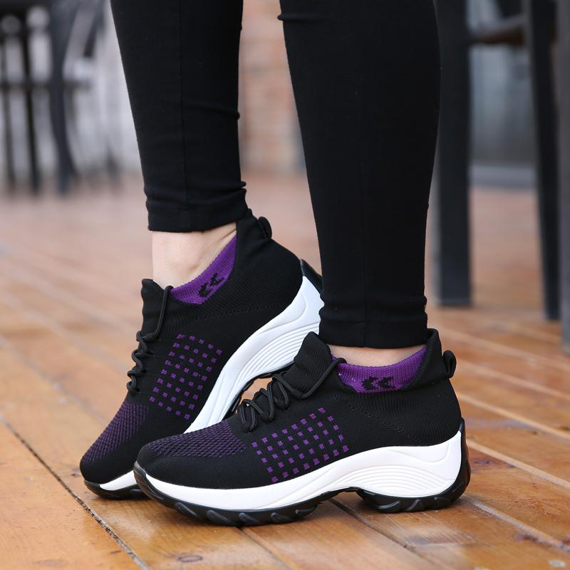 Chaussures transpirantes antidérapantes et confortables pour femme