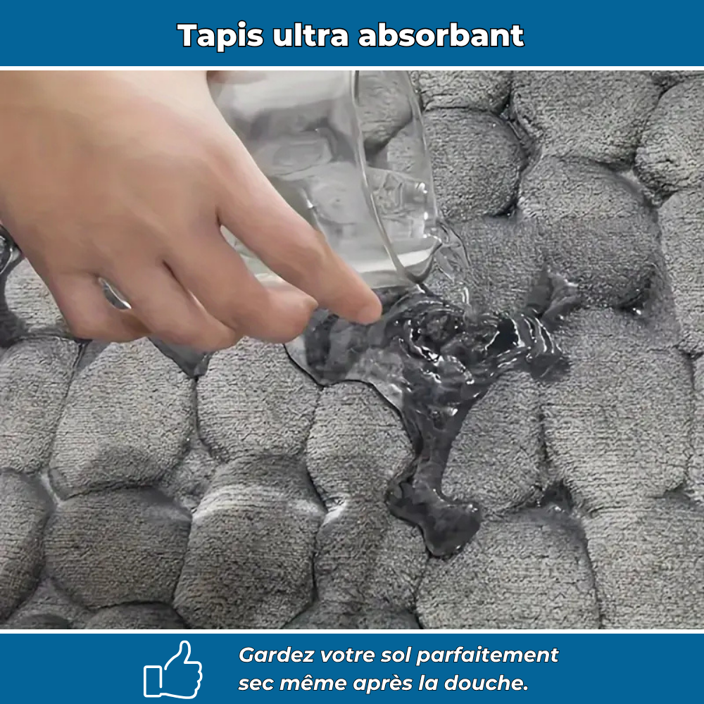 Tapis de salle de bain absorbant & confortable
