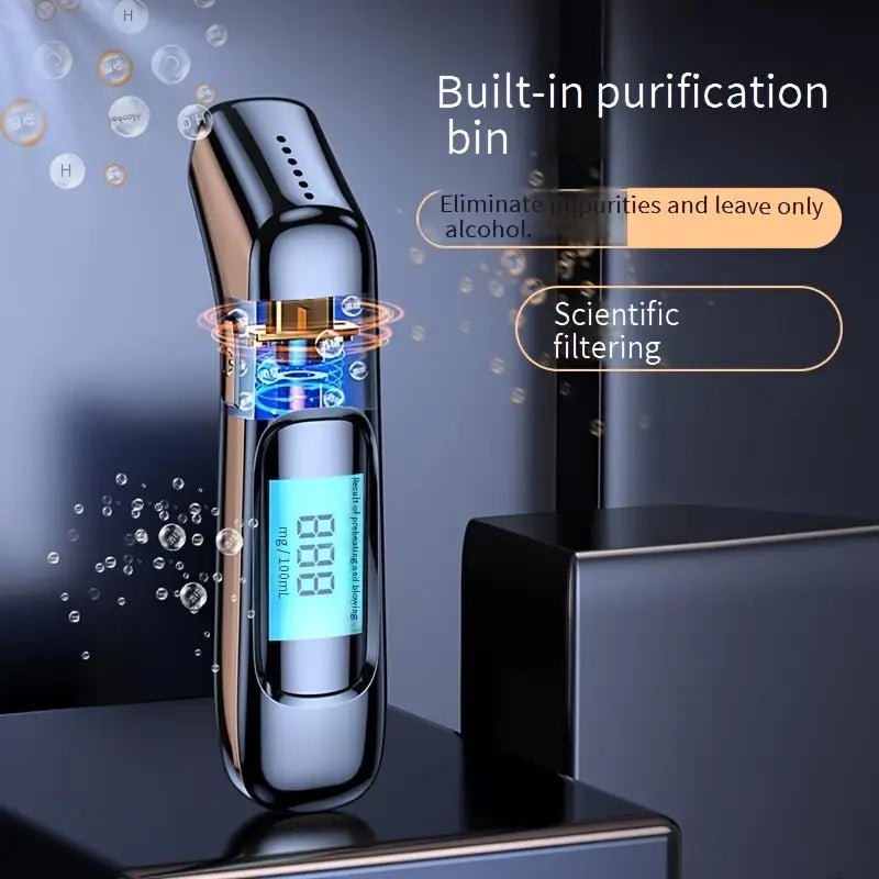 Alcotex™ – Éthylotest Électronique Portable à Lecture Rapide et Écran LCD