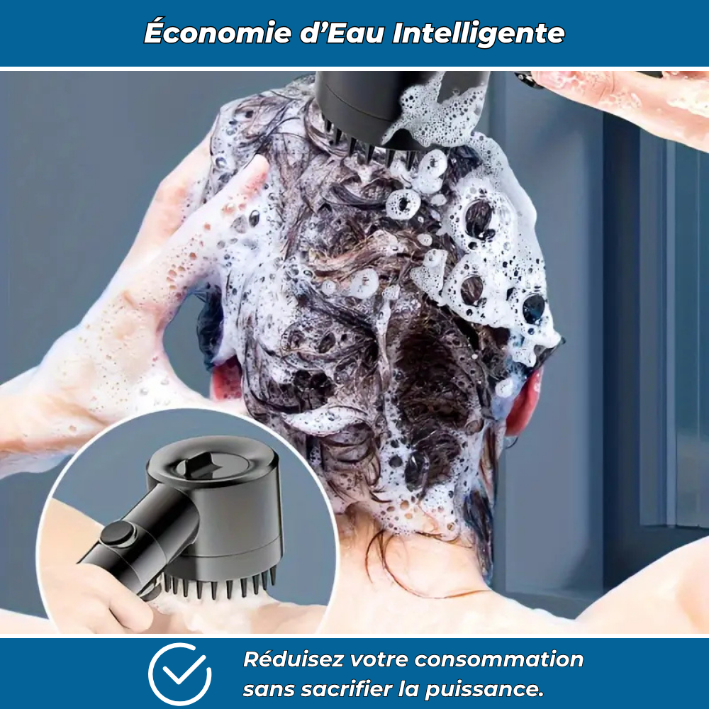 AquaPure | Pommeau de douche haute-pression | Multi-jets