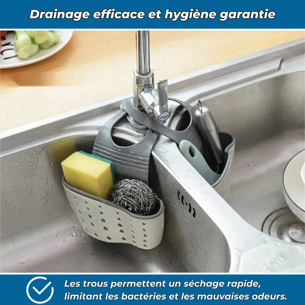 Clip’Évier – Panier suspendu pratique et réglable