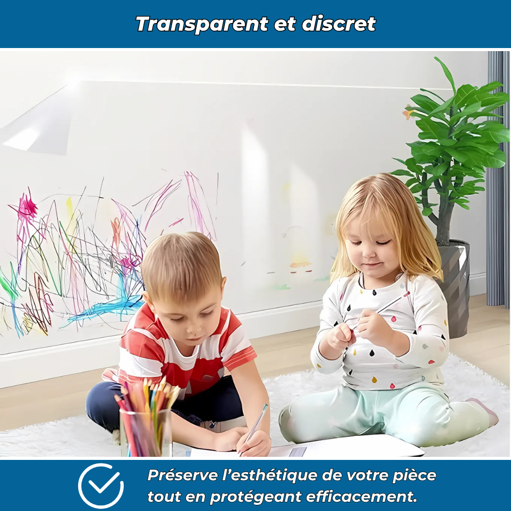 ClariFilm – Protection murale transparente et réutilisable