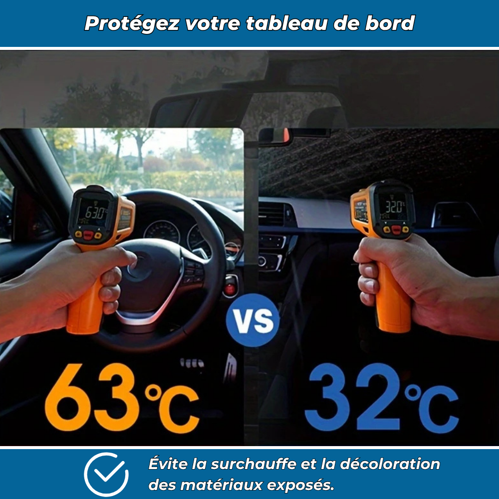 SunBloc – Pare-soleil voiture repliable, protection thermique anti-UV