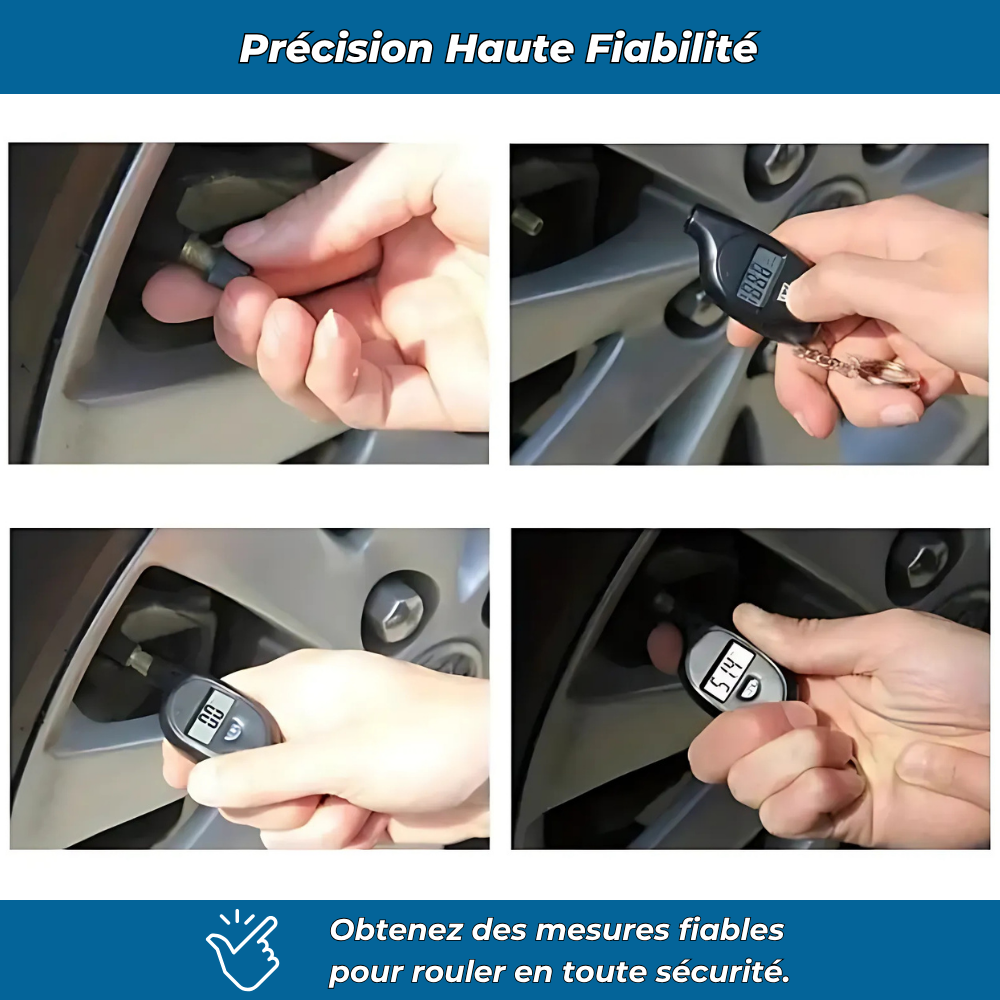 AirCheck PRO – Manomètre digital haute précision pour pneus auto et moto