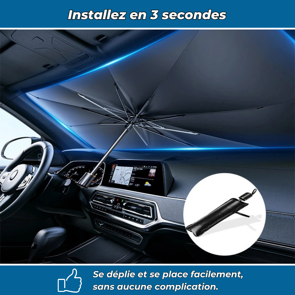 SunBloc – Pare-soleil voiture repliable, protection thermique anti-UV