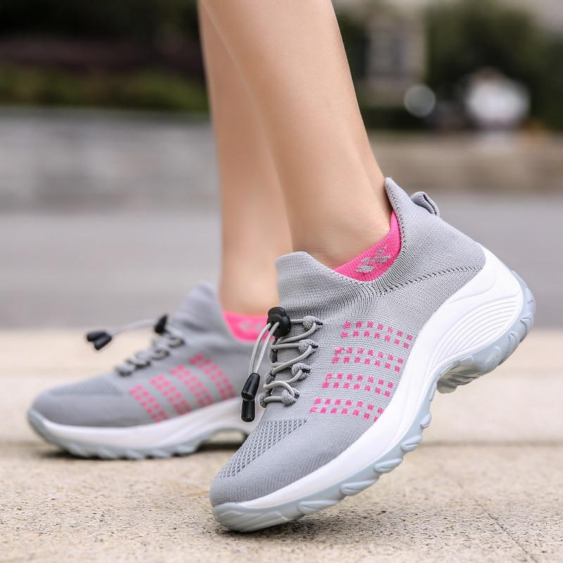 Chaussures transpirantes antidérapantes et confortables pour femme