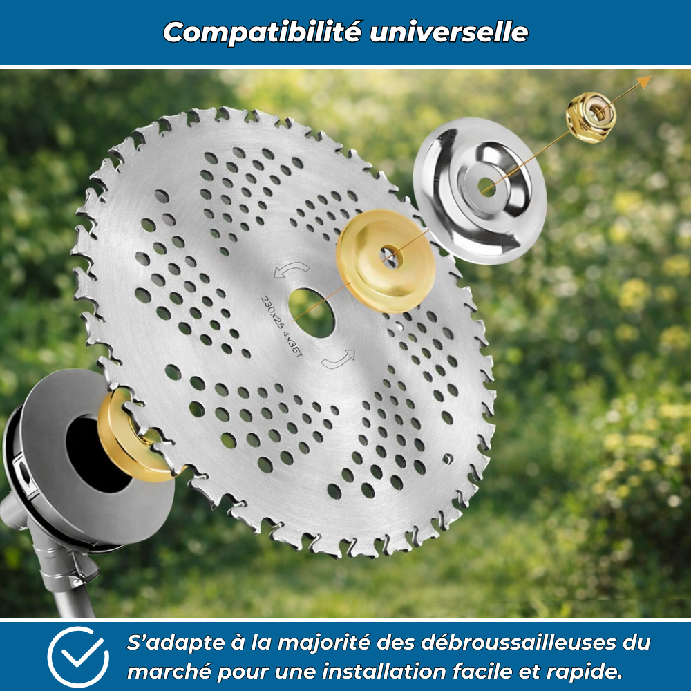 G90 PRO – Disque de débroussailleuse multifonctions indestructible
