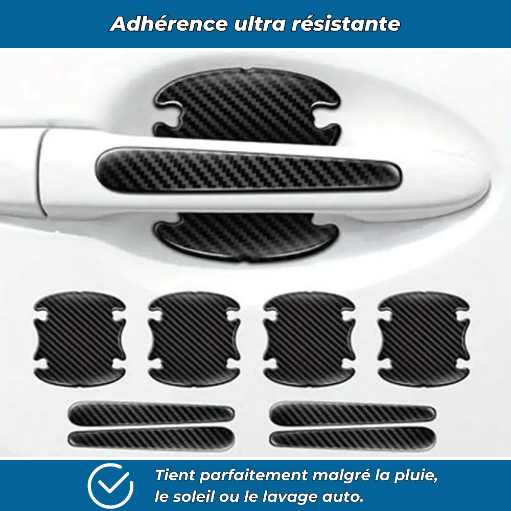 HandGrip PRO – Films protecteurs anti-rayures pour poignées de voiture (pack de 8)