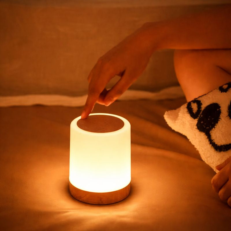 Lampe de chevet rechargeable USB – LED tactile à intensité réglable, 256 couleurs