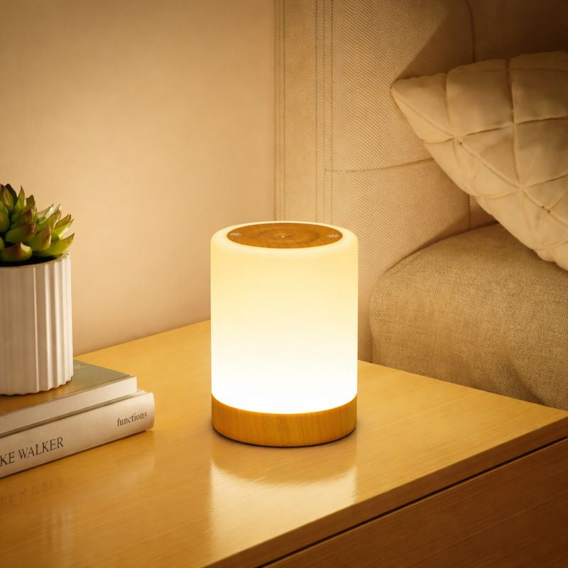 Lampe de chevet rechargeable USB – LED tactile à intensité réglable, 256 couleurs