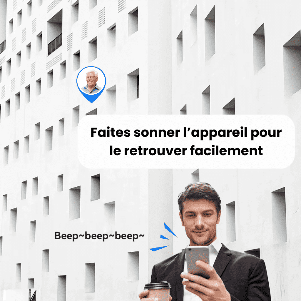 Comfexia™ – Traceur GPS Senior Sans Abonnement Ultra-Précis, Compatible Android & iOS