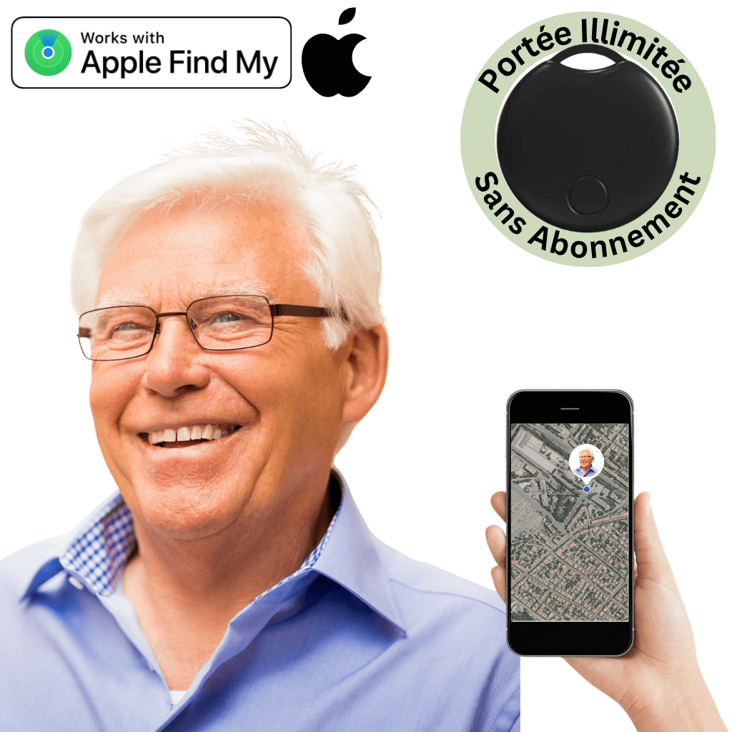 Comfexia™ – Traceur GPS Senior Sans Abonnement Ultra-Précis, Compatible Android & iOS
