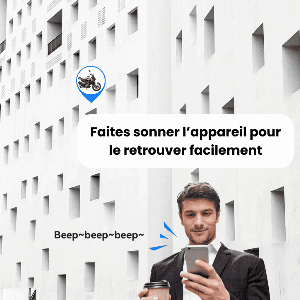 Comfexia™ – Traceur GPS Moto Sans Abonnement, iOS Apple Find My
