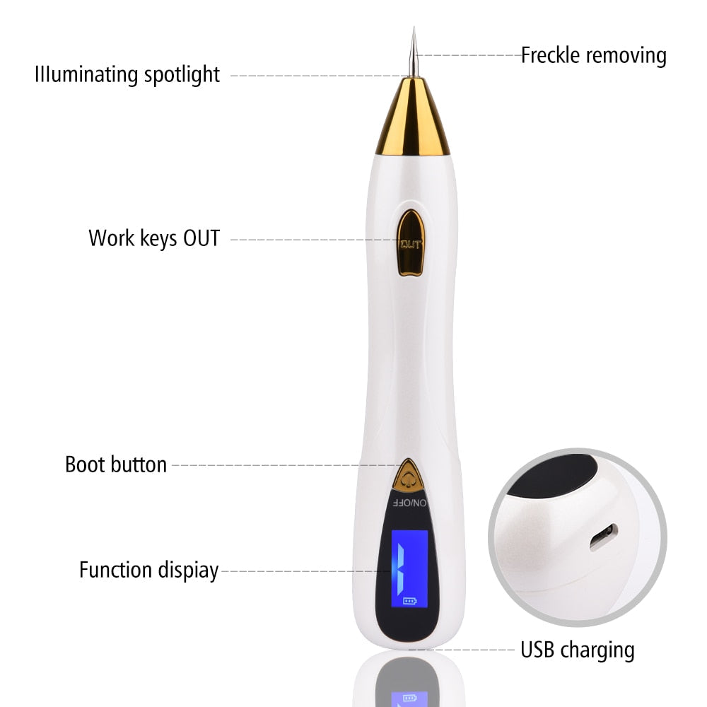 DermaClear™ – Stylo Plasma pour Enlever les Grains de Beauté