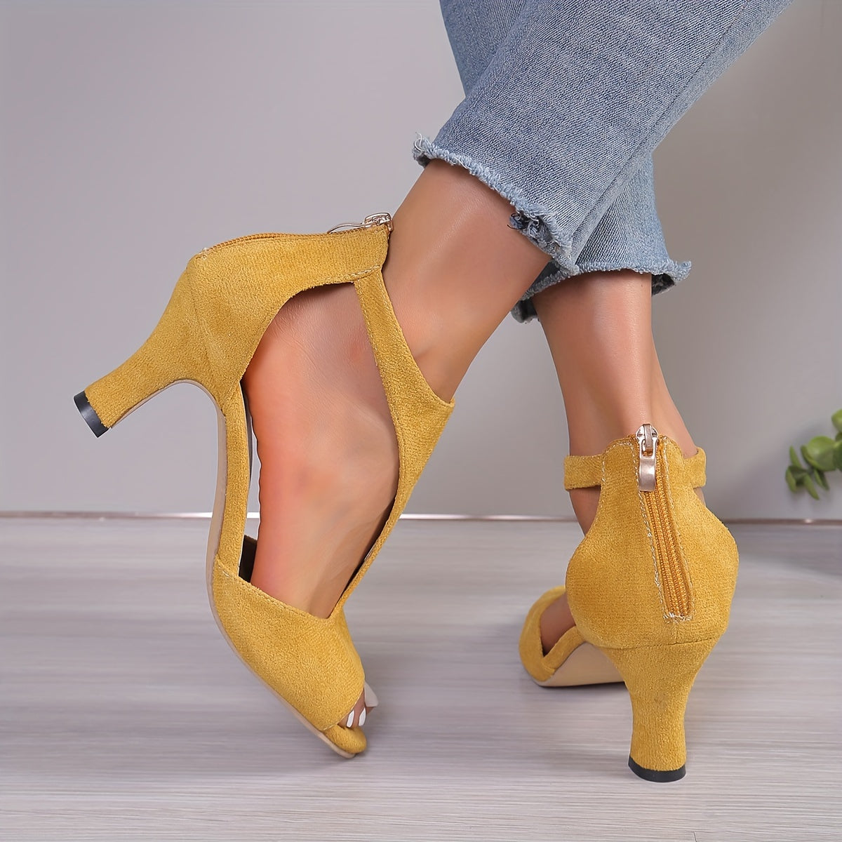 Sandales Ă Talons Hauts Peep Toe pour Femme