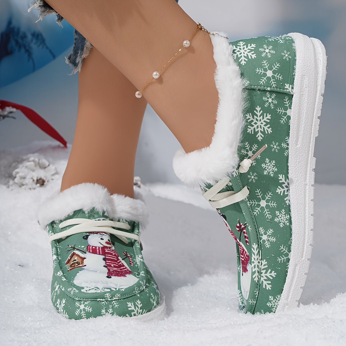 Baskets Épaisses et Chaudes “bonhomme de Neige”