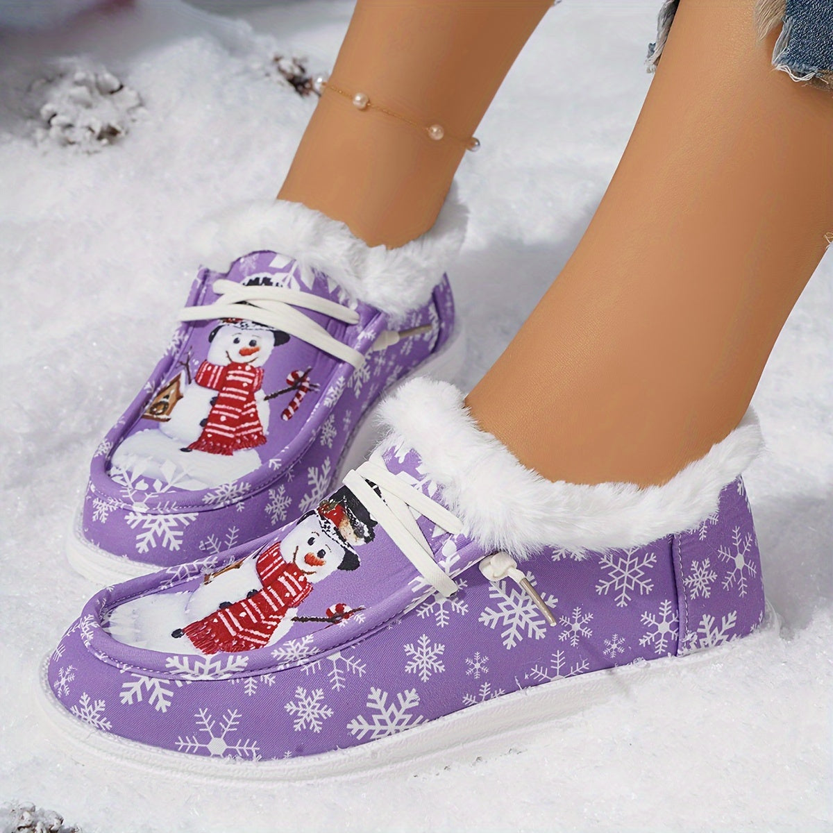 Baskets Épaisses et Chaudes “bonhomme de Neige”