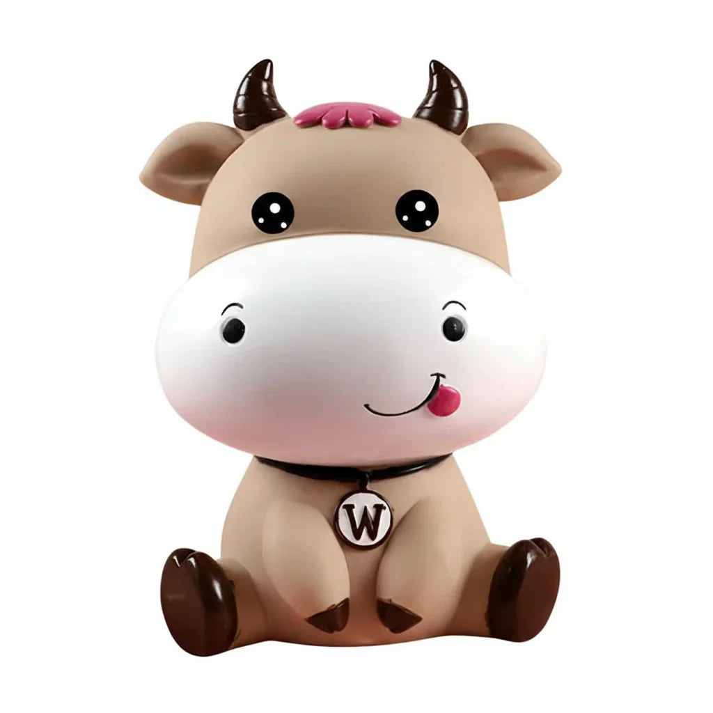 Tirelire Vache Rose