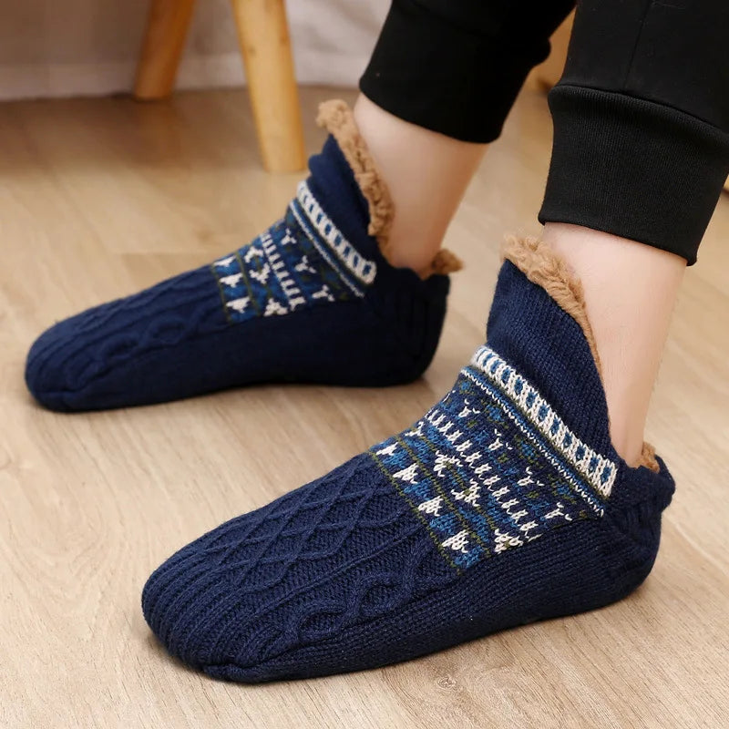 Chaussettes Chaudes Antidérapantes d'Automne pour Hommes et Femmes