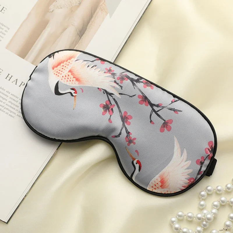 Masque de Nuit en Soie Imprimée