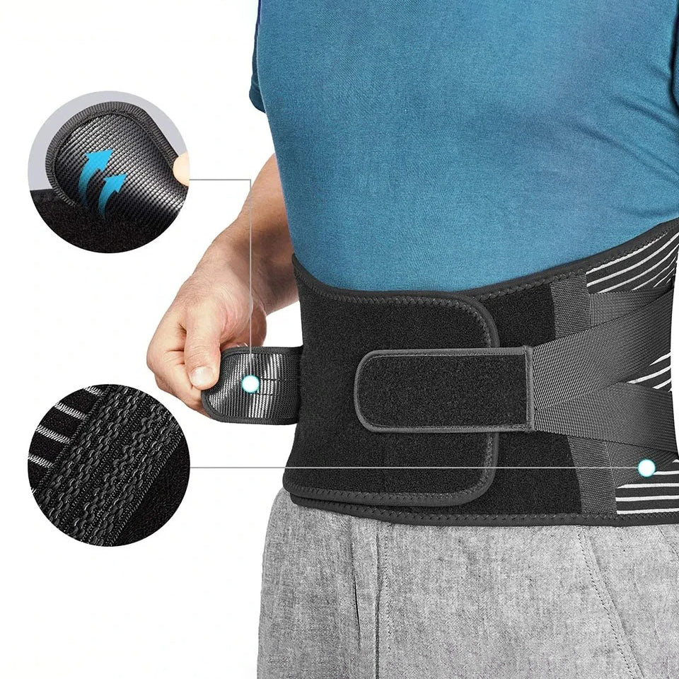 SpineGuard™ – Ceinture Lombaire Soutien Dos et Posture Optimale