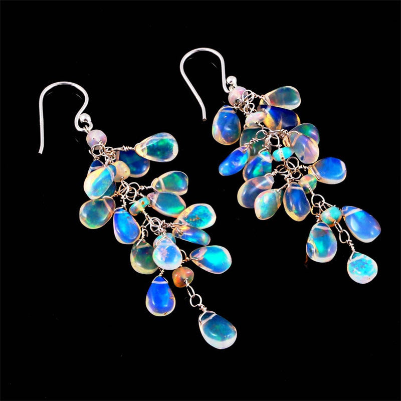 Boucles d'Oreilles en Pierre de Lune