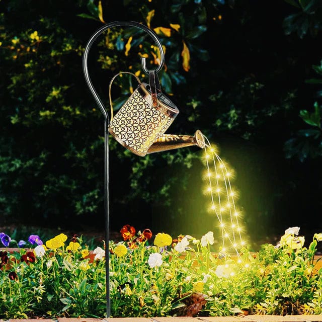 Lampe de Jardin Solaire Arrosoir Lumineux Amélioré