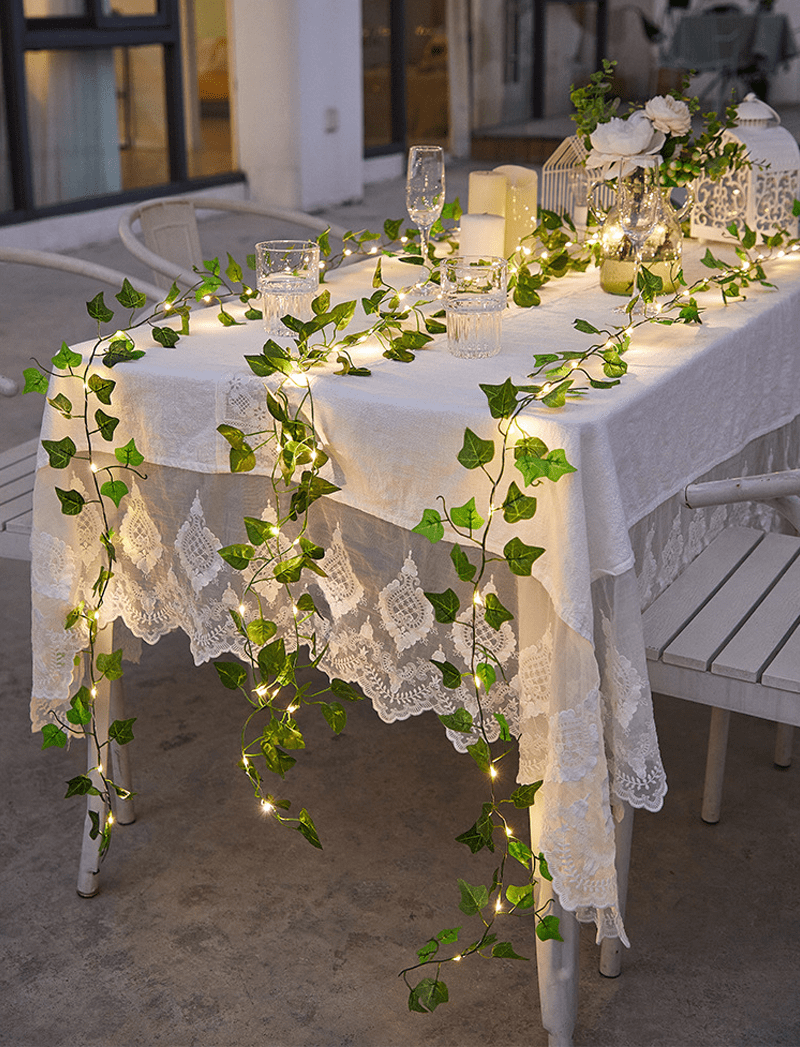 Guirlande Lumineuse Solaire Feuilles de Lierre