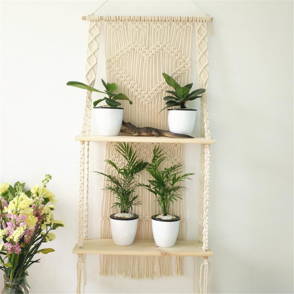 Porte plante en Macramé mural "Berdea"