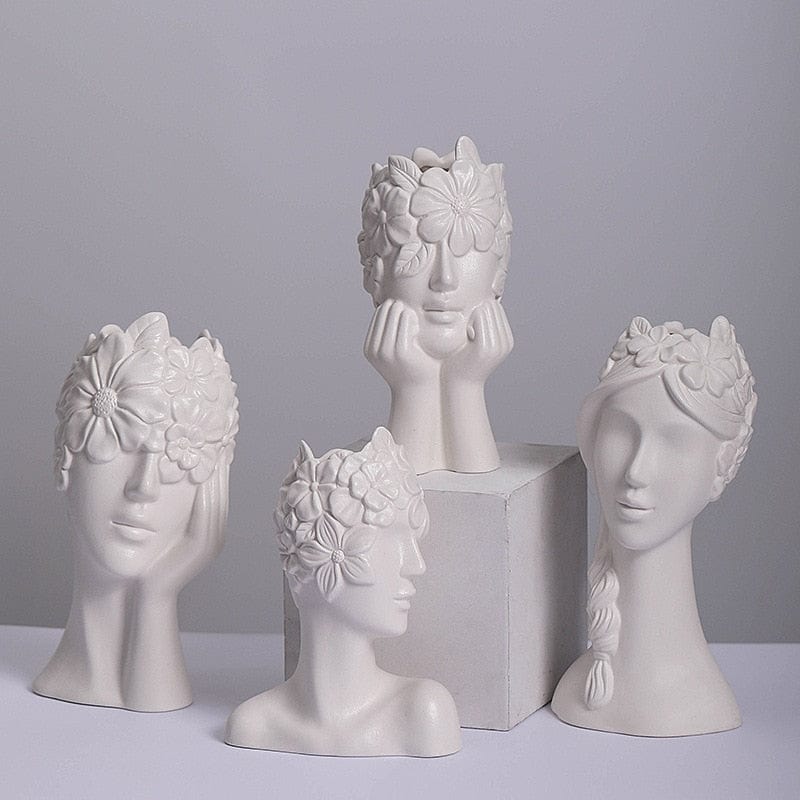 Vase en Céramique "Couronne de Fleurs"