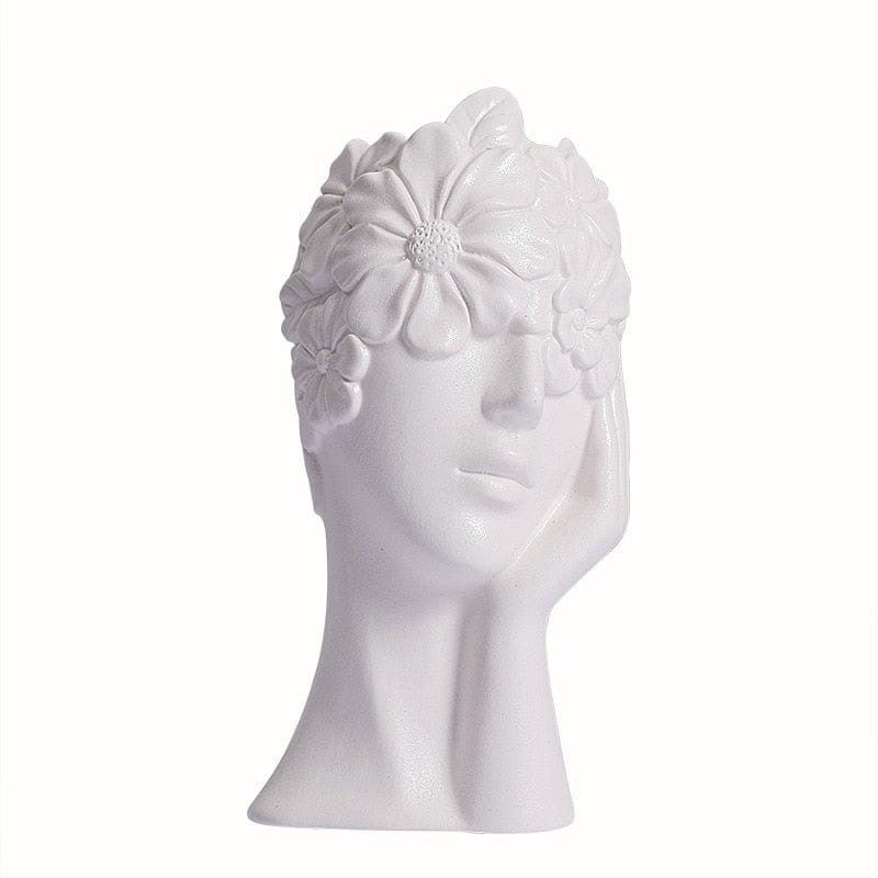 Vase en Céramique "Couronne de Fleurs"
