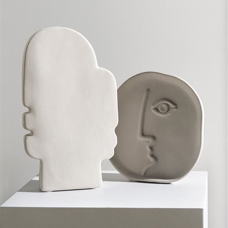 Vase Visage Abstrait