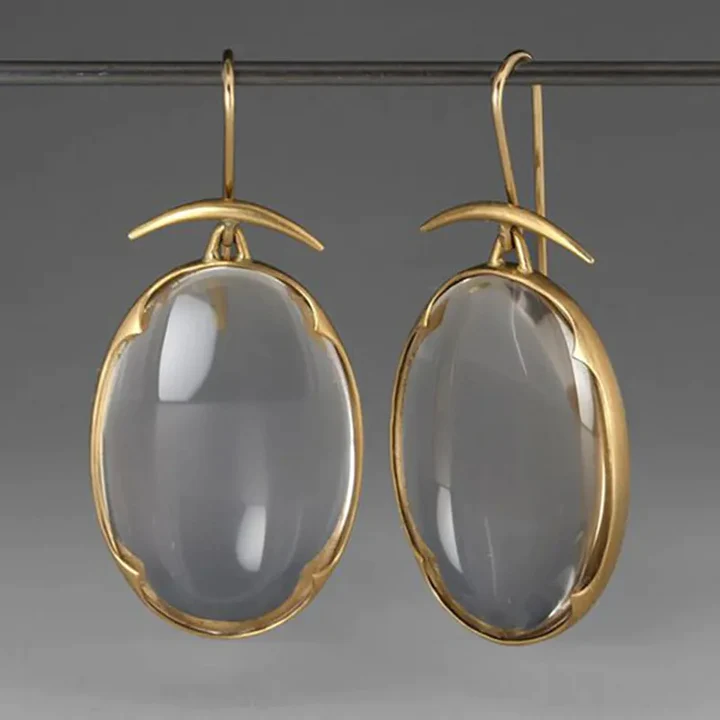 Boucles d'oreilles Vintage en Cristal Doré