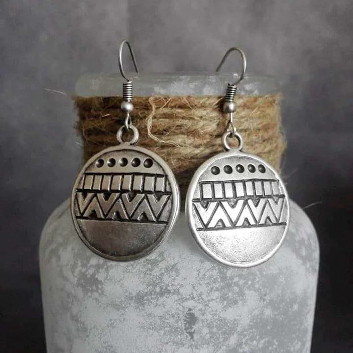 Boucles d'oreilles vintage plaquées argent
