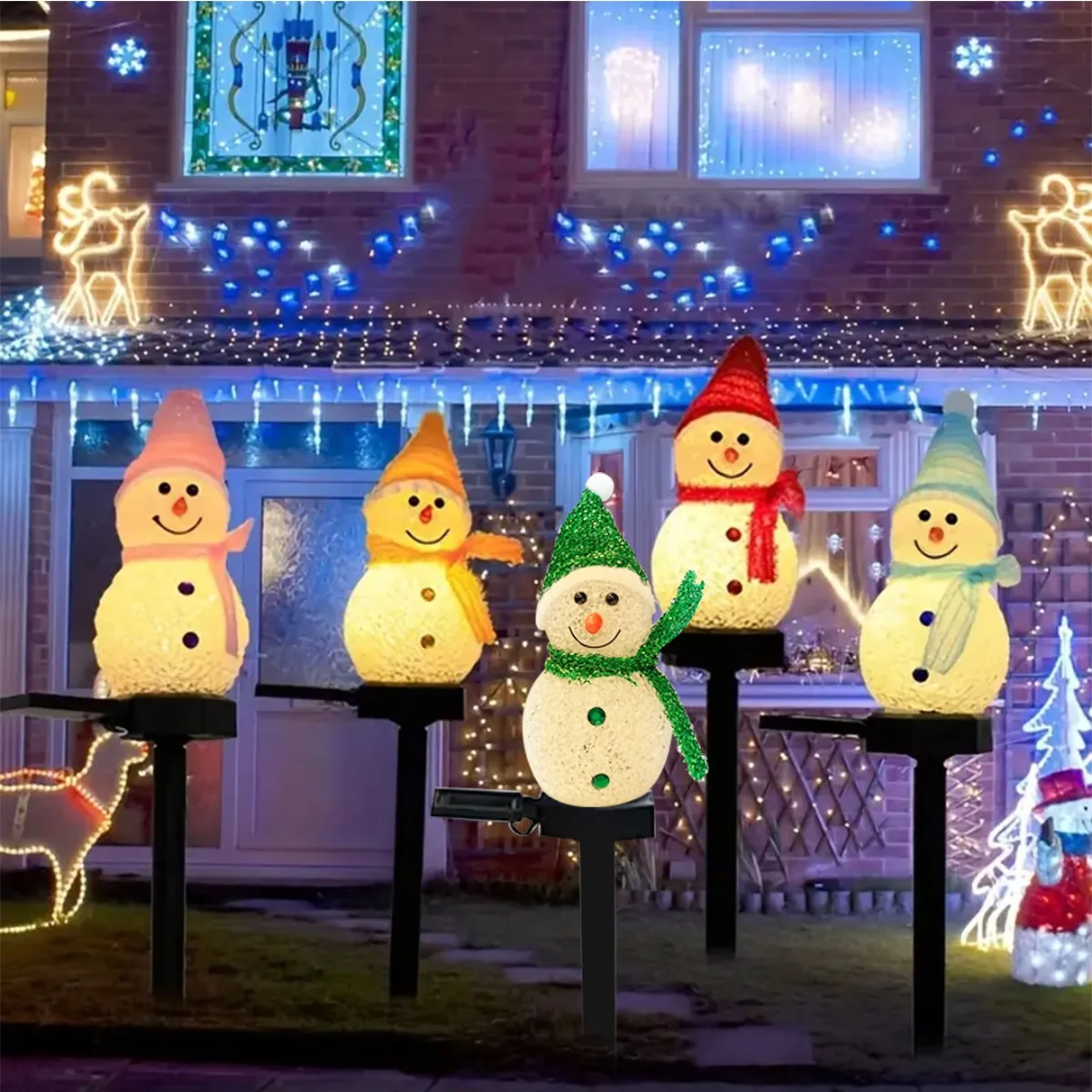Bonhomme de Neige Lumineux Solaire