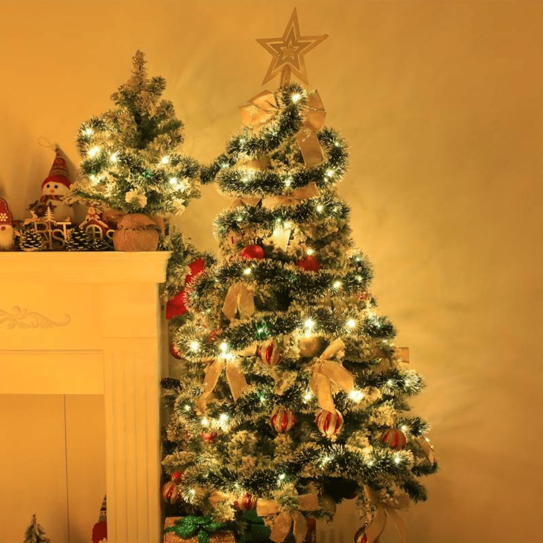 Guirlande de Noël en rotin Lumineuse