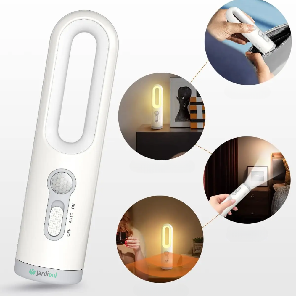 Lampe Veilleuse Détecteur de Mouvement Rechargeable