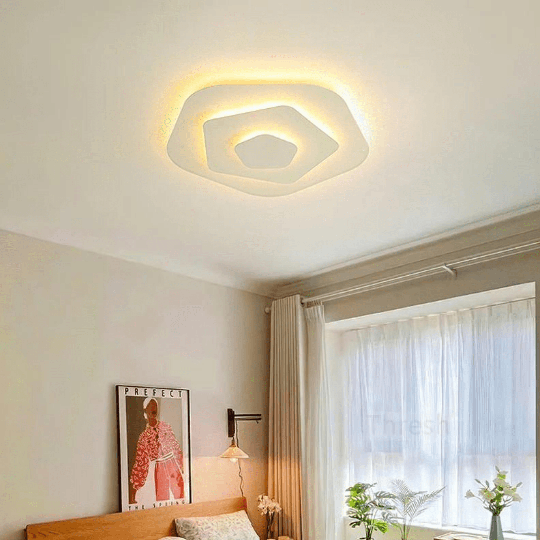 Plafonnier Blanc Spirale Raffiné